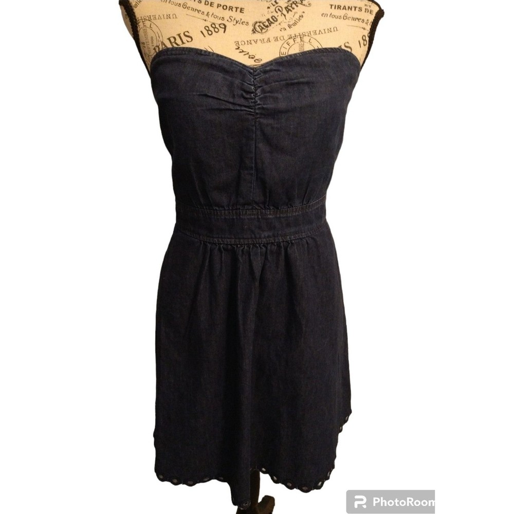 Juicy couture denim strapless mini dress Sulz 12 Sexy Feminine City Y2k